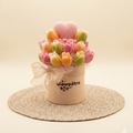 Small Tulip Candle Bouquet – Cucumber Melon Scent | Traditional Wick or Wickless Option