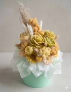 Medium Flower Candle Bouquet – Blue Lavender & Bergamot Fragrance