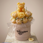 The Signature Rose Glow Candle Bouquet – Small Size | Rose Scent | Traditional Wick or Wickless Option