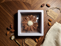 Personalized Brown Daisy Floral Wax Melt Favor | Wedding & Bridal Shower Guest Gift | Custom Thank You Favor