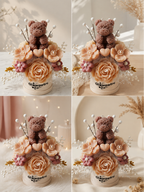 Small Handcrafted Candle Flower Bouquet | 17-Piece Mixed-Size Arrangement | Blackberry Sage Fragrance