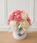 Rose Reverie Candle Flower Bouquet -Small